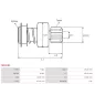 Pignon / lanceur démarreur pour BOSCH 0001208508, 0001208702