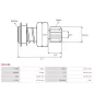 Pignon / lanceur démarreur pour BOSCH F000AL0320