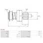 Pignon / lanceur démarreur pour BOSCH 0001359091, 0001359097, 0001359100, 0001359101