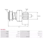 Pignon / lanceur démarreur pour BOSCH 0001110059, 0001110073, 0001110081