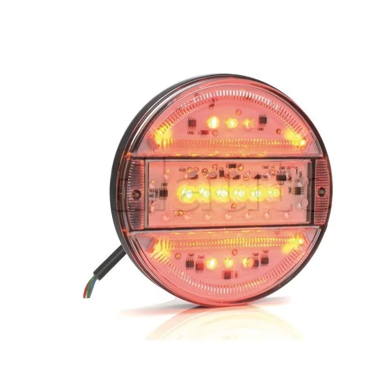 Luz traseira LED compacta - 12/24 Volts - ø 140 x 25 mm Luz traseira LED compacta - 12/24 Volts - ø 140 x 25 mm