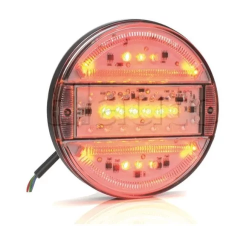 Feu arrière compact à Leds - 12/24 Volts - ø 140 x 25 mm