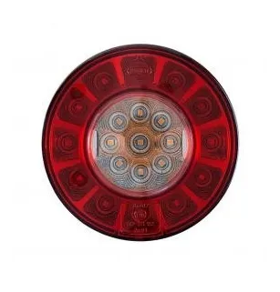 Kompaktes LED-Rücklicht – 10/30 Volt – ø 103 x Dicke 44 mm – IP67