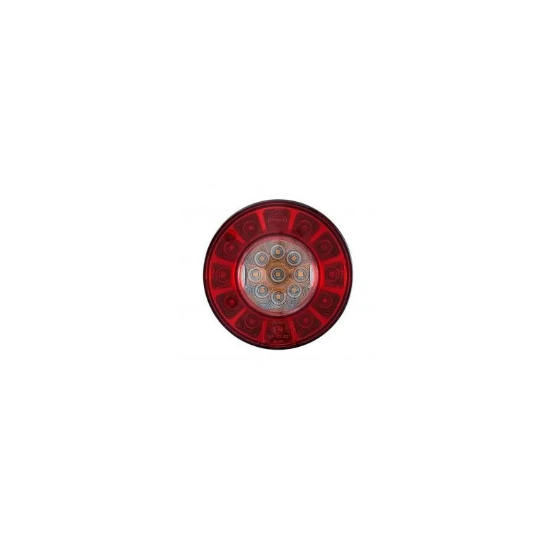 Fanale posteriore compatto a LED - 10/30 Volt - ø 103 x Spessore 44 mm - IP67 Fanale posteriore compatto a LED - 10/30 Volt - ø 103 x Spessore 44 mm - IP67