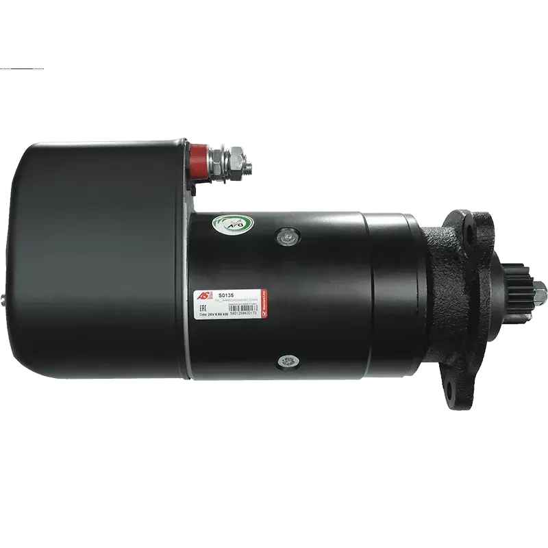 Démarreur 24V 6.60kW 12 dents AS-PL S0135, BOSCH 0001330016, 0001417065, 0001417075, 0986017050