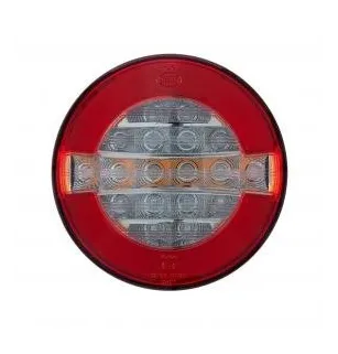 Kompaktes LED-Rücklicht – 10/30 Volt – ø 122 x Dicke 44 mm – IP67