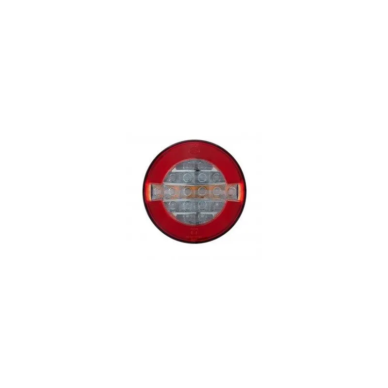 Kompaktes LED-Rücklicht – 10/30 Volt – ø 122 x Dicke 44 mm – IP67 Kompaktes LED-Rücklicht – 10/30 Volt – ø 122 x Dicke 44 mm – IP67