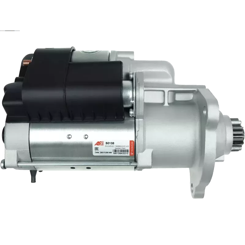 Démarreur 24V 5.50kW 12 dents AS-PL S0138, BOSCH 0001241001, 0001261001, 0001261002, 0001261025