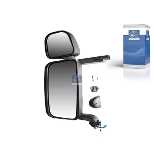 Main rear view mirror, complete, left, heating, electric for