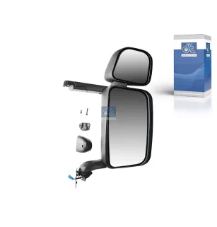 Main, complete, right, heating, electric rear view mirror for