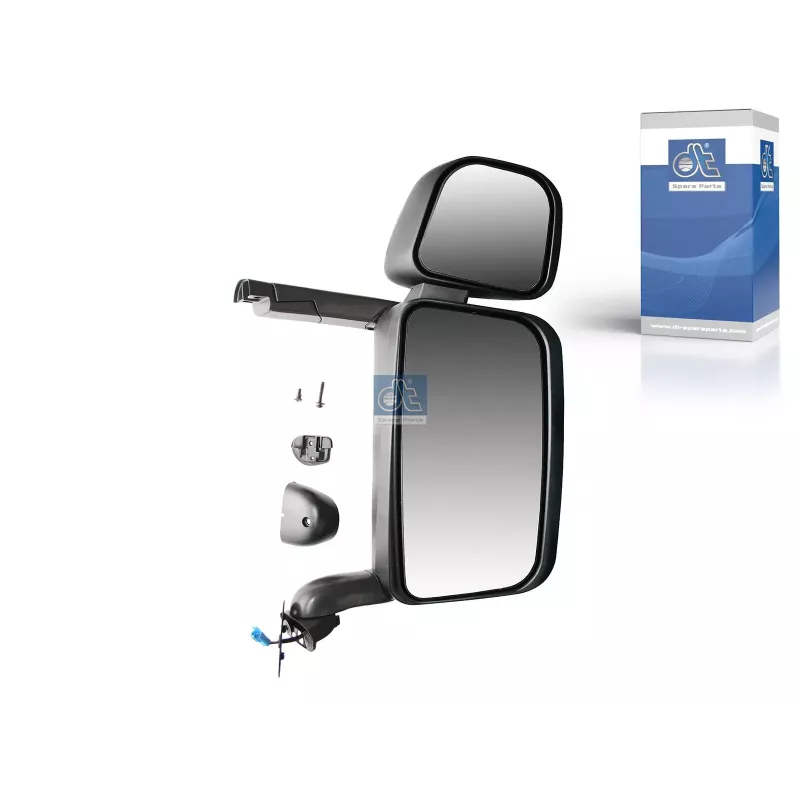 Main, complete, right, heating, electric rear view mirror for
