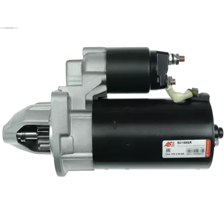 Démarreur 12V 2.50kW 9 dents AS-PL S0159, BOSCH 0001109302, 0001109303, 0001109313, 0001109334