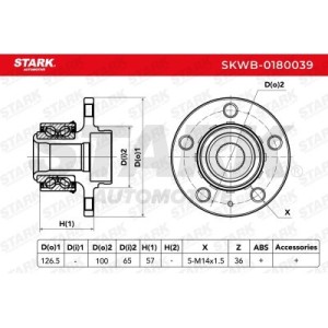Jogo de rolamento de roda AUDI 6C0407621, 6R0407621E, 6R0407621A