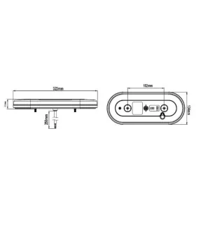 Fanale posteriore a 62 LED