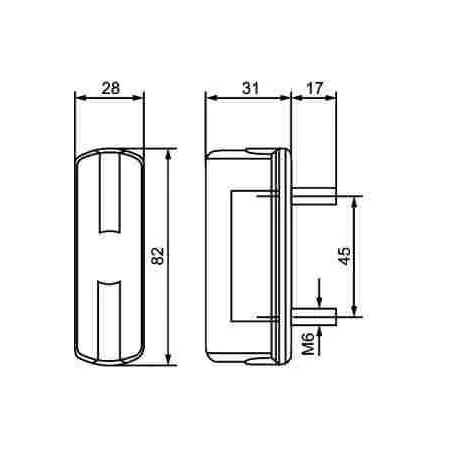 Feu eclaireur de plaque hella 2KA 357 014-001