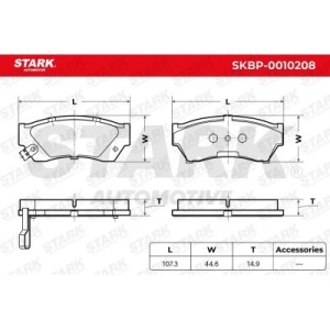 NISSAN brake pads 5520062840, 4106072A88, 4106076A87