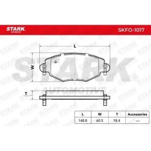 Pastilhas de freio FORD 1121894, 1126718, 1204843