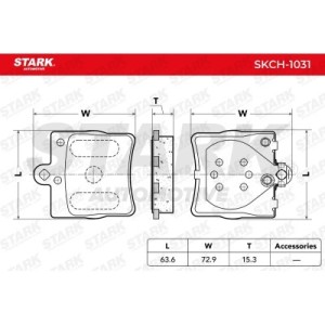 Pastilhas de freio CHRYSLER 05126300AA, 05139902AA, 5126300AA