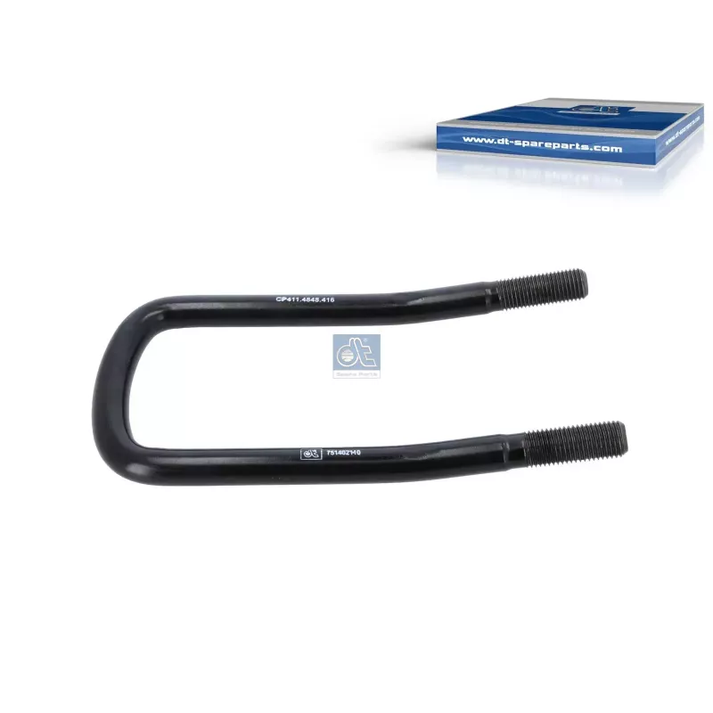 Federflansch R: 15 mm, R: 140 mm, M22 x 2,5, LTH: 55 mm, L1: 297 mm, L2: 180 mm, W: 105 mm, 10,9 für Scania 3-Serien