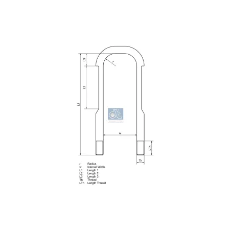 Bride de ressort DT Spare Parts 1.25421 Pour Scania 4-Serie Bus, Scania 4-Serie, Scania F-, K-, N-Serie - 1397705