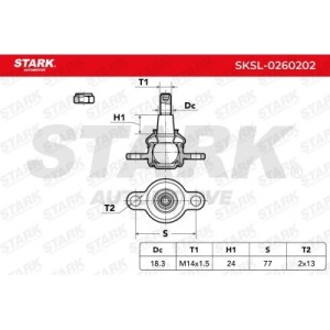 Rotule de suspension VW 7E8407361, 7H8407361, 7H8407361A