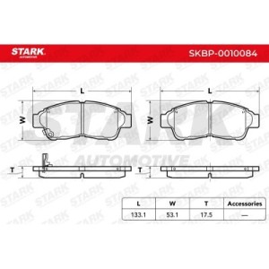 TOYOTA brake pads 14853, 0446505010, 0446512110
