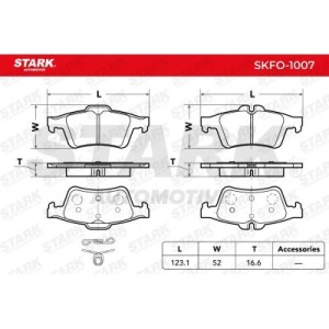 Pastilhas de freio CADILLAC 25814674, 12799240, 1605117