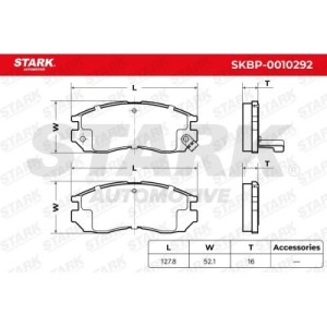Plaquettes de frein CHRYSLER 58101M2A01, MR334657, MB699174