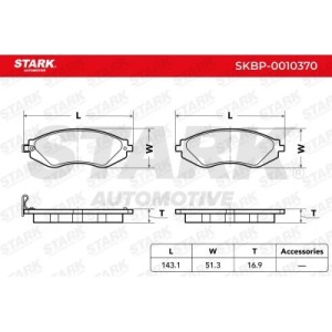 Plaquettes de frein CHEVROLET 96253367, 96253382, 96253383