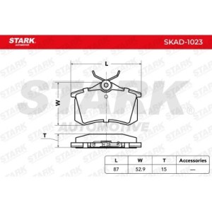 Plaquettes de frein AUDI 1H0698451F, 8E0698451B, 8E0698451D