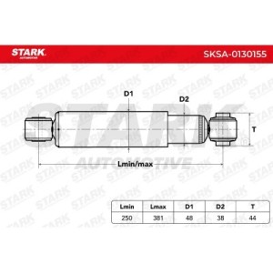 Amortisseur FIAT 50703768, 50705349, 50705457