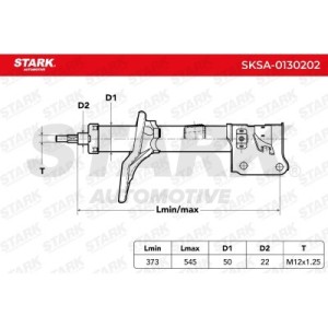 Amortecedor HYUNDAI 546610L000, 546612E500, 546610L000