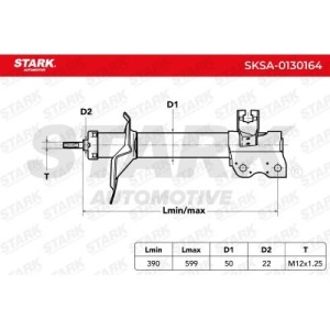 Amortisseur NISSAN 0K55F28700B, 0K9A128900A, 553028H304