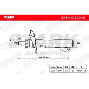 Amortisseur FORD BP4S34700, BP4K34700B, CG3634700