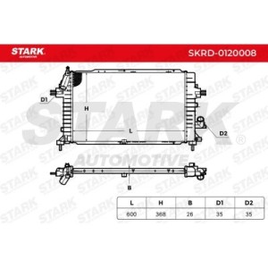 Radiador do motor OPEL R11858, R12775, 1300269