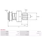 Pignon / lanceur démarreur pour BOSCH 0001241007, 0001241128, 0001261003, 0001261004