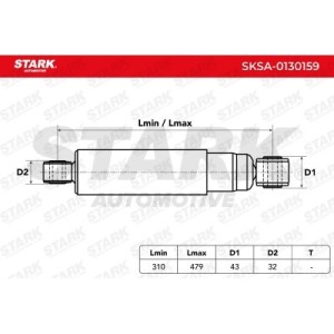 Amortisseur FIAT 51755255, 51755353, 51756418