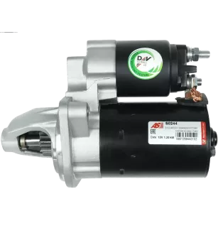 Démarreur 12V 1.20kW 9 dents AS-PL S0244, UD12066S, BMW 12412344246, 12412354706, 12417523450
