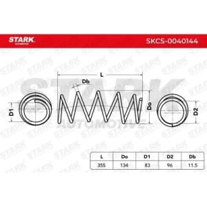 Ressort de suspension OPEL 093188964, 093188977, 93188964