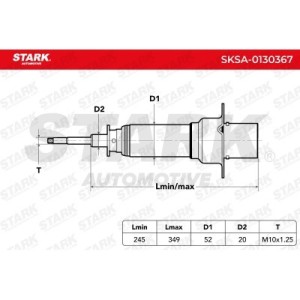 Amortisseur DODGE 52088650AE, 52088650AB, 52088650AC