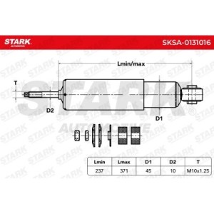 Amortisseur TOYOTA 3529E3529, 4851126240, 4851126241