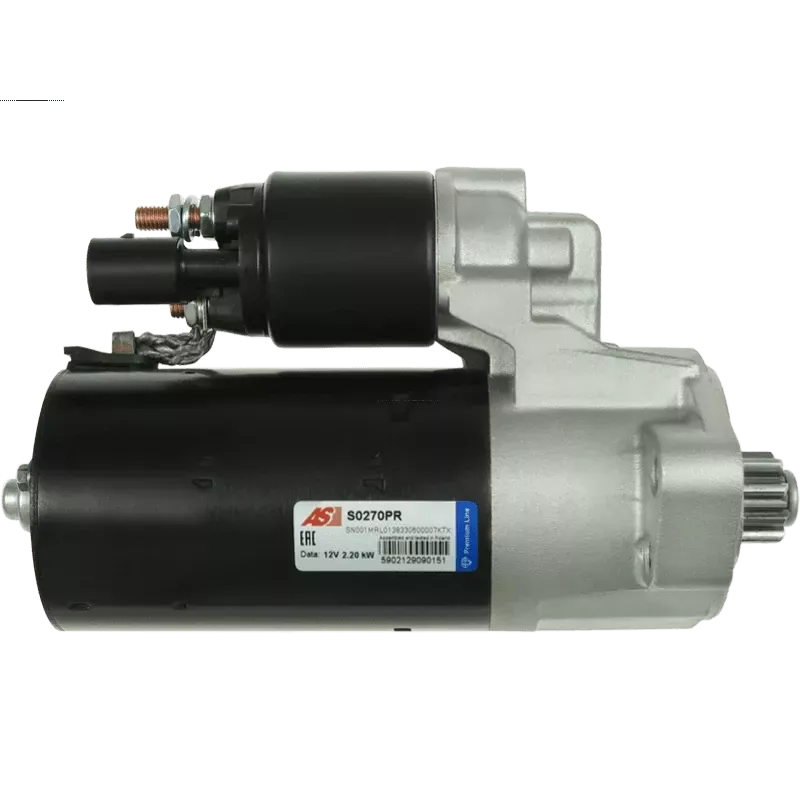 Démarreur 12V 2.20kW 9 dents Remplace BOSCH 0001125609, 0001125610, CARGO 114775, 115502, VW 056911024J