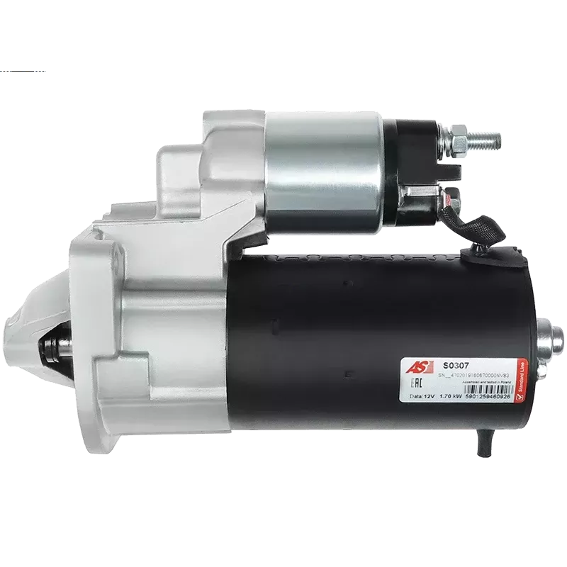 Démarreur 12V 1.70kW 9 dents AS-PL S0307, UD15141S, BOSCH 0001115078, 0001115079, 0001115114 Démarreur 12V 1.70kW 9 dents AS-PL S0307, UD15141S, BOSCH 0001115078, 0001115079, 0001115114