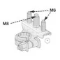 Cosses de batterie Négative 3 connexions : 1 tige M8 + 2 tiges M6