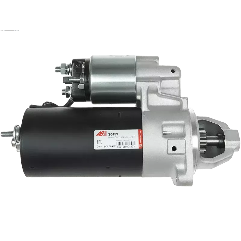 Démarreur 12V 1.60kW 11 dents AS-PL S0459, UD01345S, BOSCH 0001109011, 0001314040, CARGO 114741
