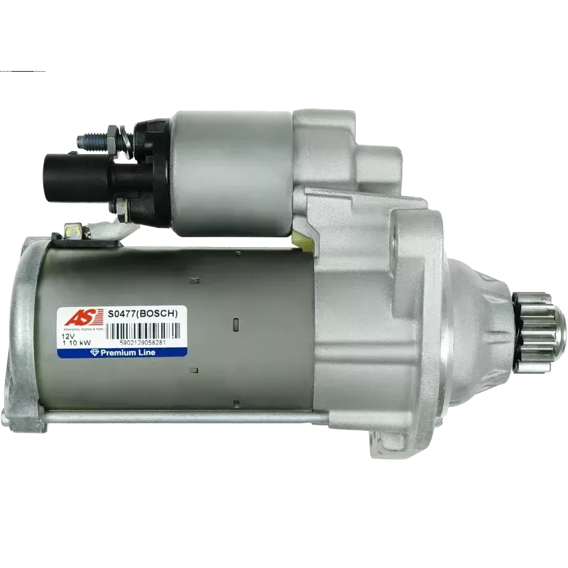 Démarreur 12V 1.10kW 13 dents AS-PL UD14657S, BOSCH 0001179502, 0001179503, 0001179514, 0001179515