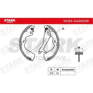 Jeu de mâchoires de frein HYUNDAI 583054AA00, 583054AA00, 583054AA10