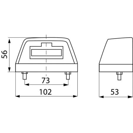 24V LED-Kennzeichenbeleuchtung