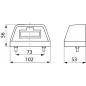 24V LED license plate light