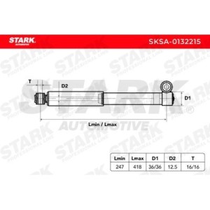 Amortisseur AUTOBIANCHI 5967923, 5967923, 71712479